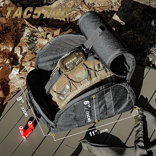 Miniatura 6 de Paquete de bolsas tácticas para casco, bolsa de transporte militar multiusos para deportes, caza, tiro, combate