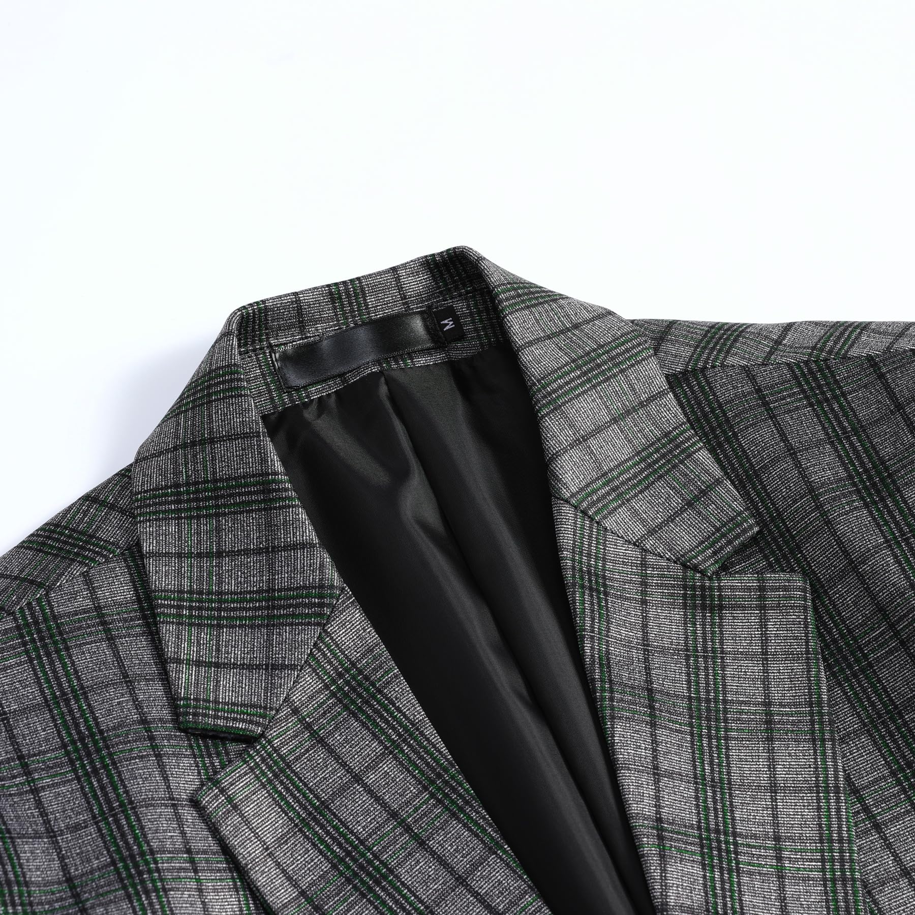 Allthemen Hombre Traje Formal De Dos Piezas para Corte Ajustado Chaqueta Y Pantalón De Traje Estampado De Cuadros