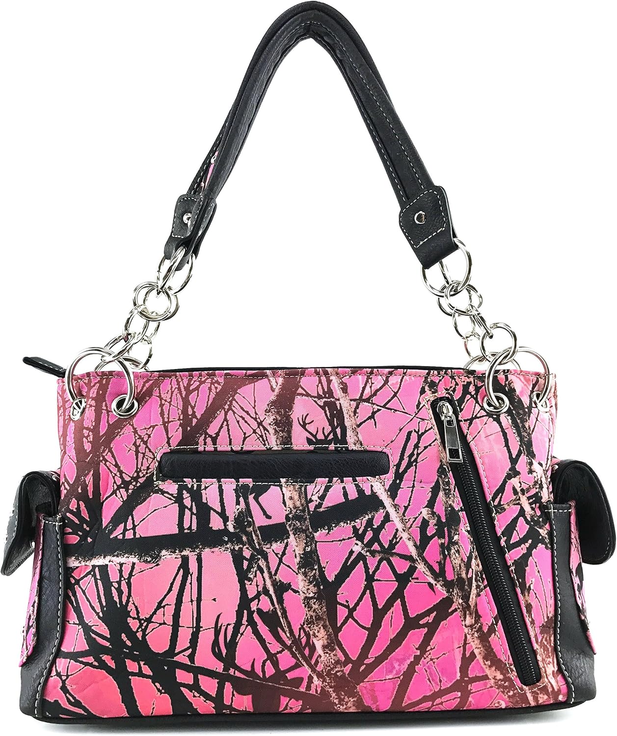Zelris Camouflage Shine Glow Cross Wings Women Conceal Carry Handbag