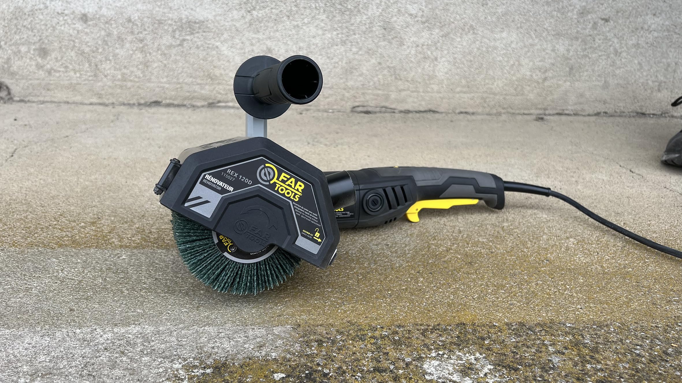 Fartools REX 120 C - Levigatrice, ideale per il restauro di prodotti da esterno, 1300 W, Velocità di rotazione 900-3200TR/MIN, colore nero