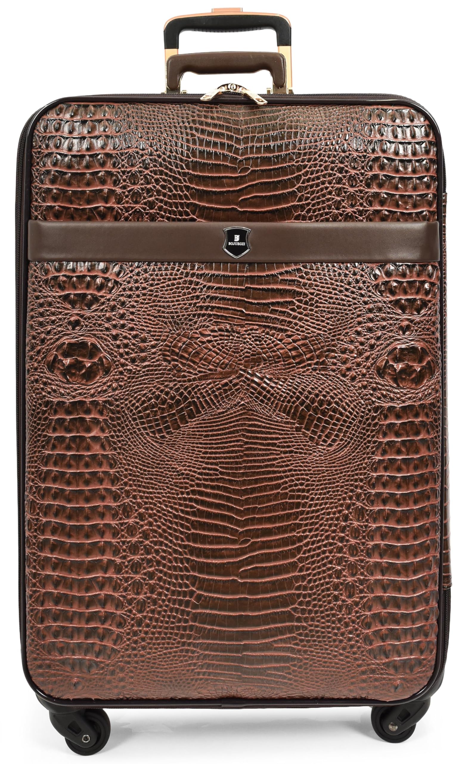 Valise à roulettes crocodile marron pour vos séjours de deux semaines - 6