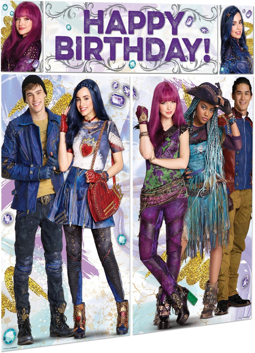 Disney Descendants 2 Scene Setters Wall Decorating Kit | Multicolor | 1 Pack