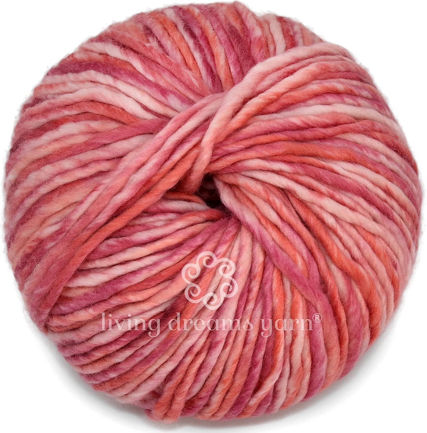 BAE by Living Dreams Yarn. Cuddly, Strong & Super Soft for Next to Skin Winter Knits. 100% Extrafine Merino Bulky Roving Yarn, Mon Amour