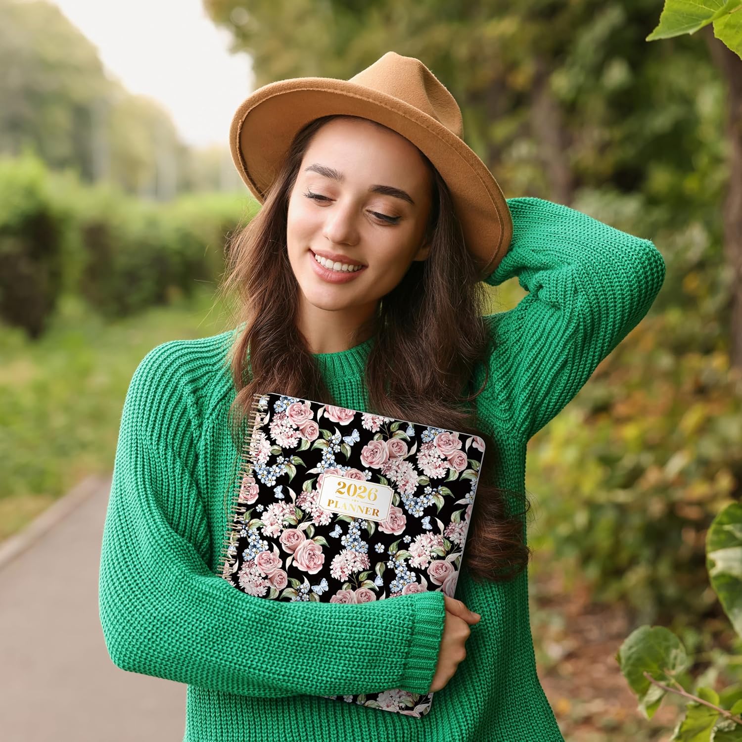 2026 Planner - Planner 2026, JAN 2026 - DEC 2026, 2026 Planner Weekly and Monthly with Colorful Tabs, 9" x 11", 2026 Planners/Calendar with Flexible Cover + Back Pocket + Twin-Wire Binding, Rose - Image 9