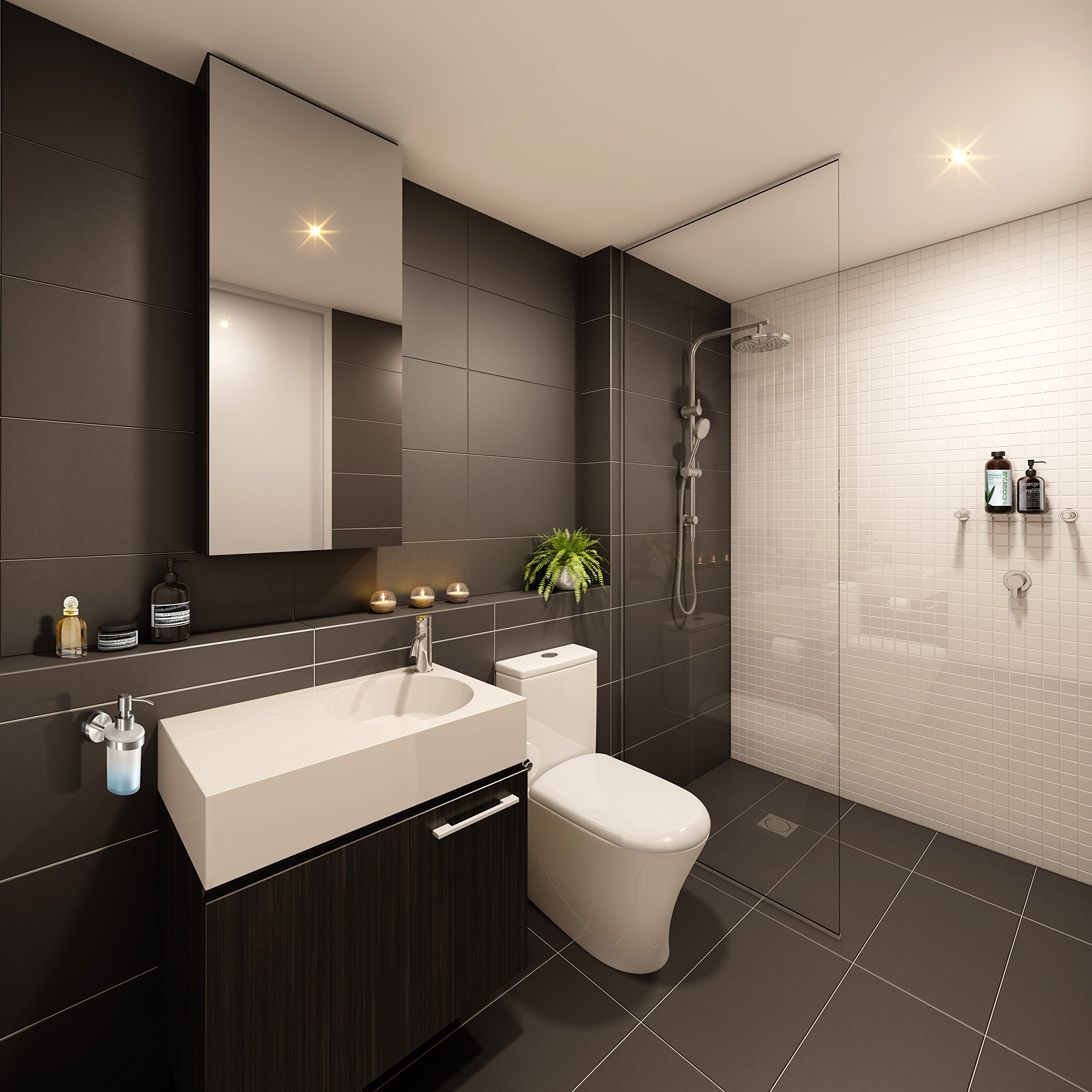 Distributeur De Savon En Acier Inoxydable Et Verre - Design Élégant Pour Salle De Bain - Finition Brossée
