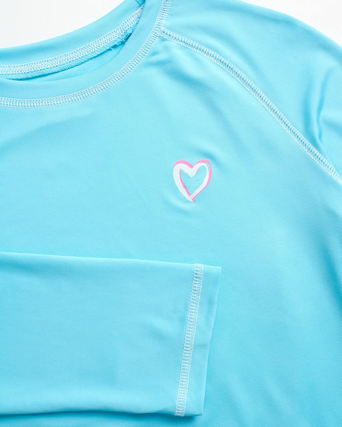 Pink Platinum Girls Rash Guard - UPF 50+ Long Sleeve Swim Top Quick Dry Sun Protection Rashguard Swimsuit for Girls (4-16) - Image 6