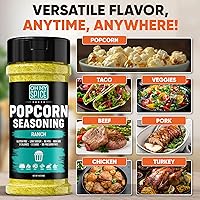 Vista 62 de Condimento para palomitas de maíz, mezcla de condimentos de rancho picante, sin gluten y bajo en sodio, condimentos con sabor a palomitas de maíz