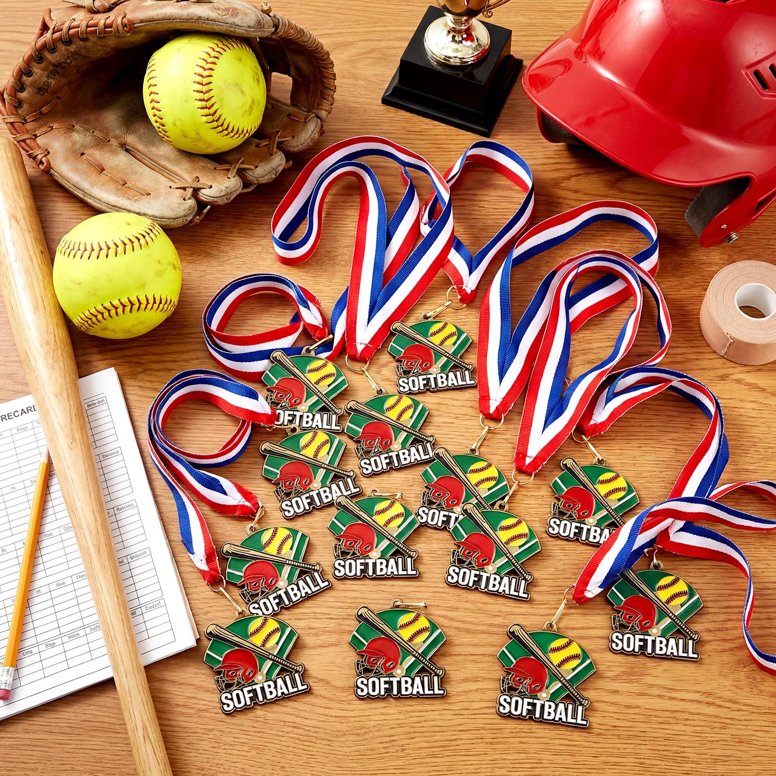 Tondiamo 24/48 medallas de Premio, medallas Deportivas a Granel con Cintas para el Cuello, 2 Pulgadas, Premio Ganador, Regalo para Fiestas temáticas Deportivas, torneos de Equipo, Partido Escolar