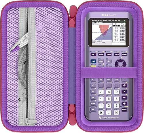 Funda de calculadora compatible con Texas Instruments TI-84 Plus CETI-84 PlusTI-Nspire CX II CASTI-Nspire CX IITI-83 PlusTI-89 Titanium Color