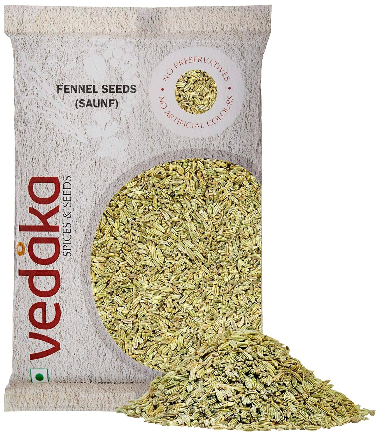 Amazon Brand – Vedaka Fennel (Saunf) Whole | 200g | No Added Colours Or Preservatives Amazon Brand – Vedaka Fennel (Saunf) Whole | 200g | No Added Colours Or Preservatives