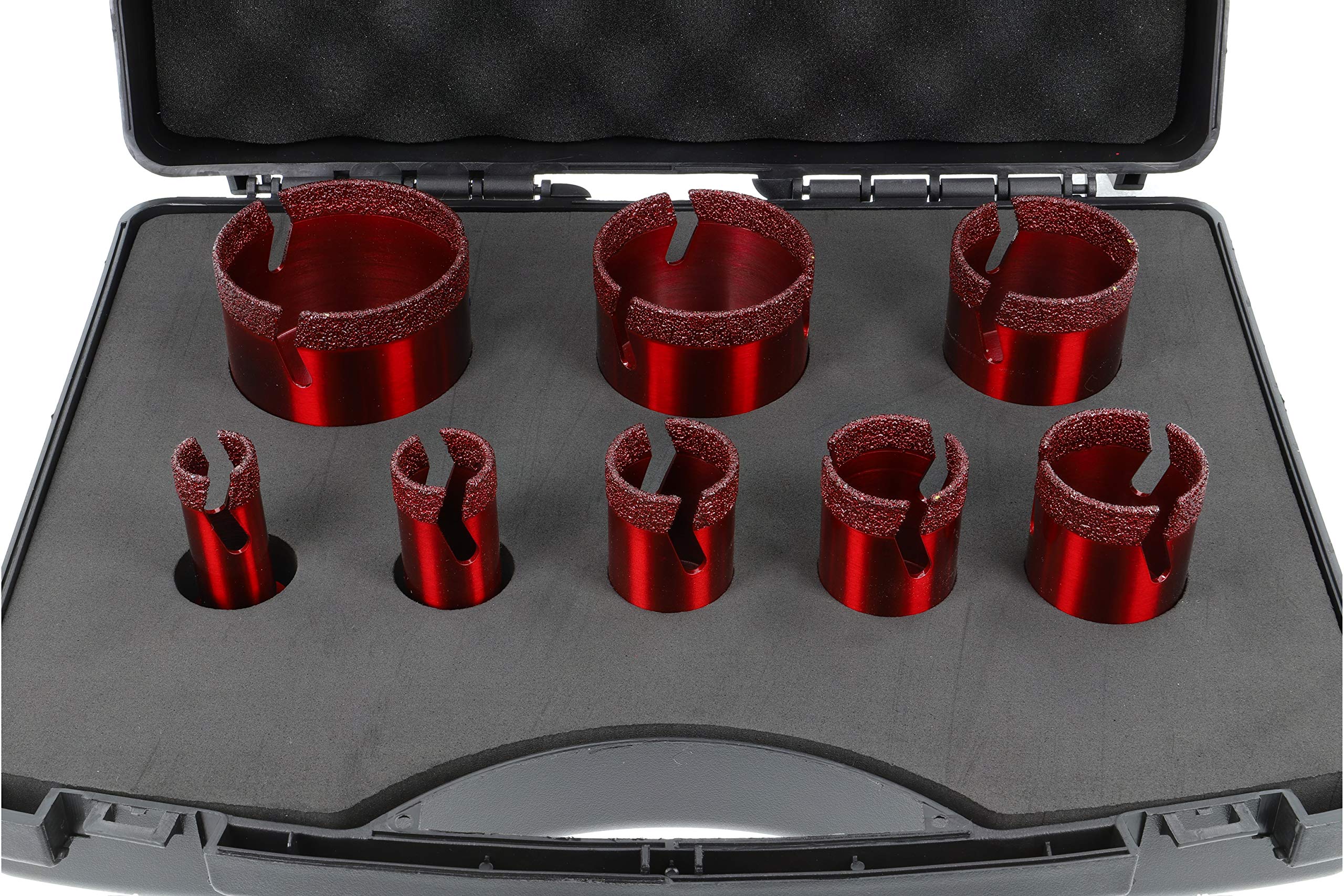 PRODIAMANT Speedmaster Set 8 piezas Broca seca diamantada para baldosas M14 ø 20mm 25 mm, 32 mm, 35 mm, 40 mm, 50 mm, 60 mm, 68 mm