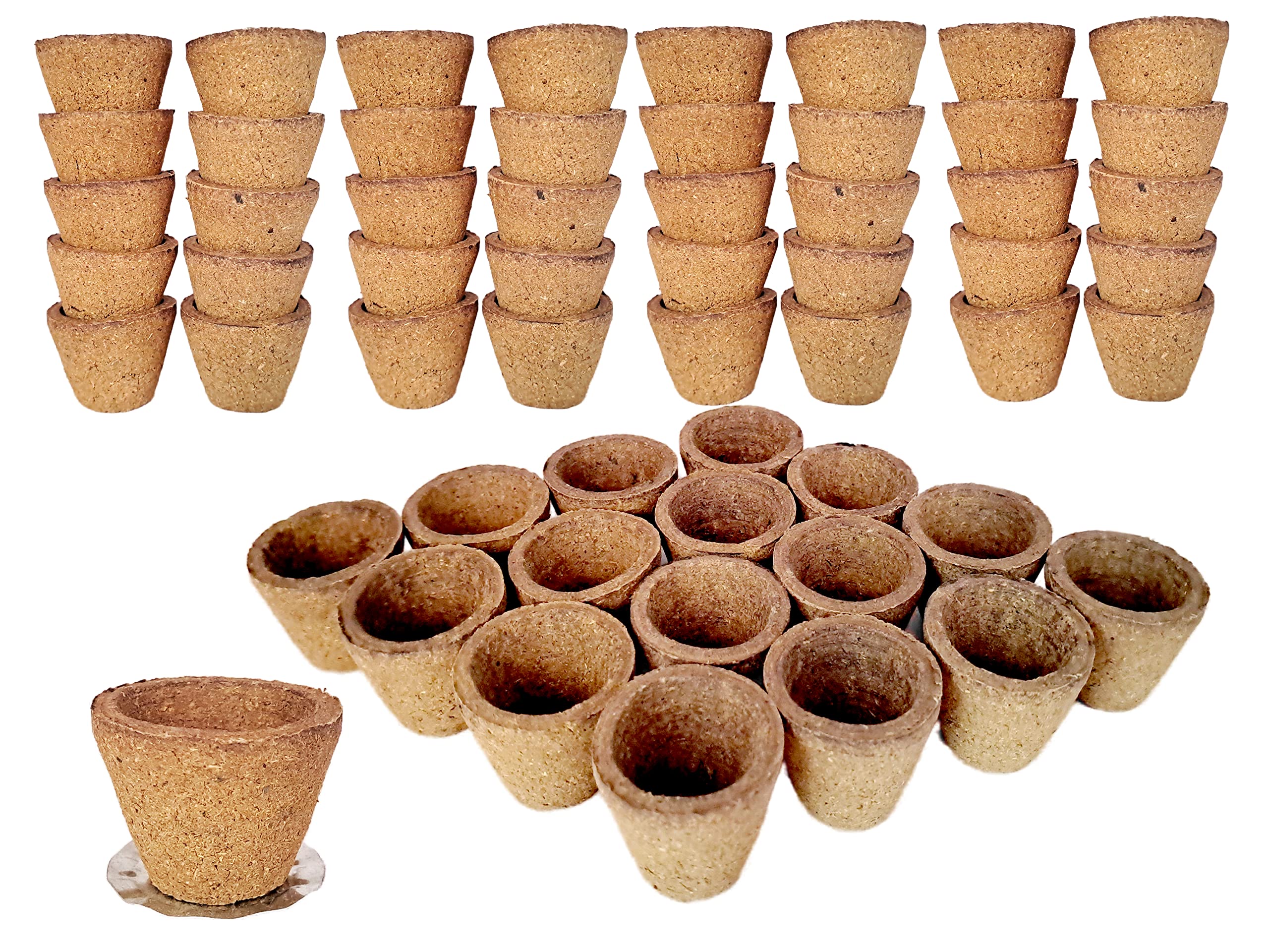 Lavish Organic Havan Cups(Empty) Sambrani Dhuni Cups for Prayer/ Pooja (Pack of 100 Pcs)