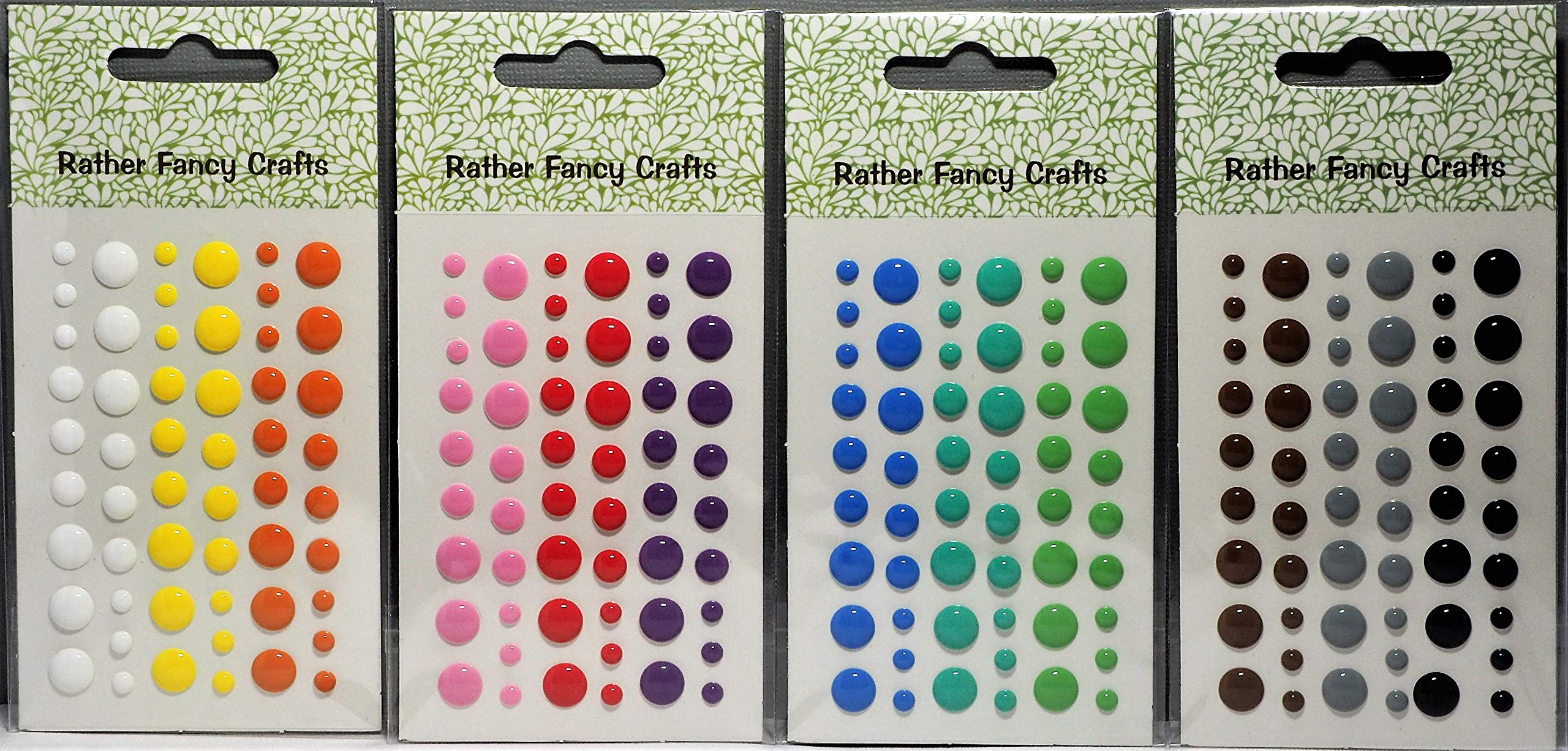 Rather Fancy Crafts Multicolor Enamel Self-Adhesive Coloured Dots
