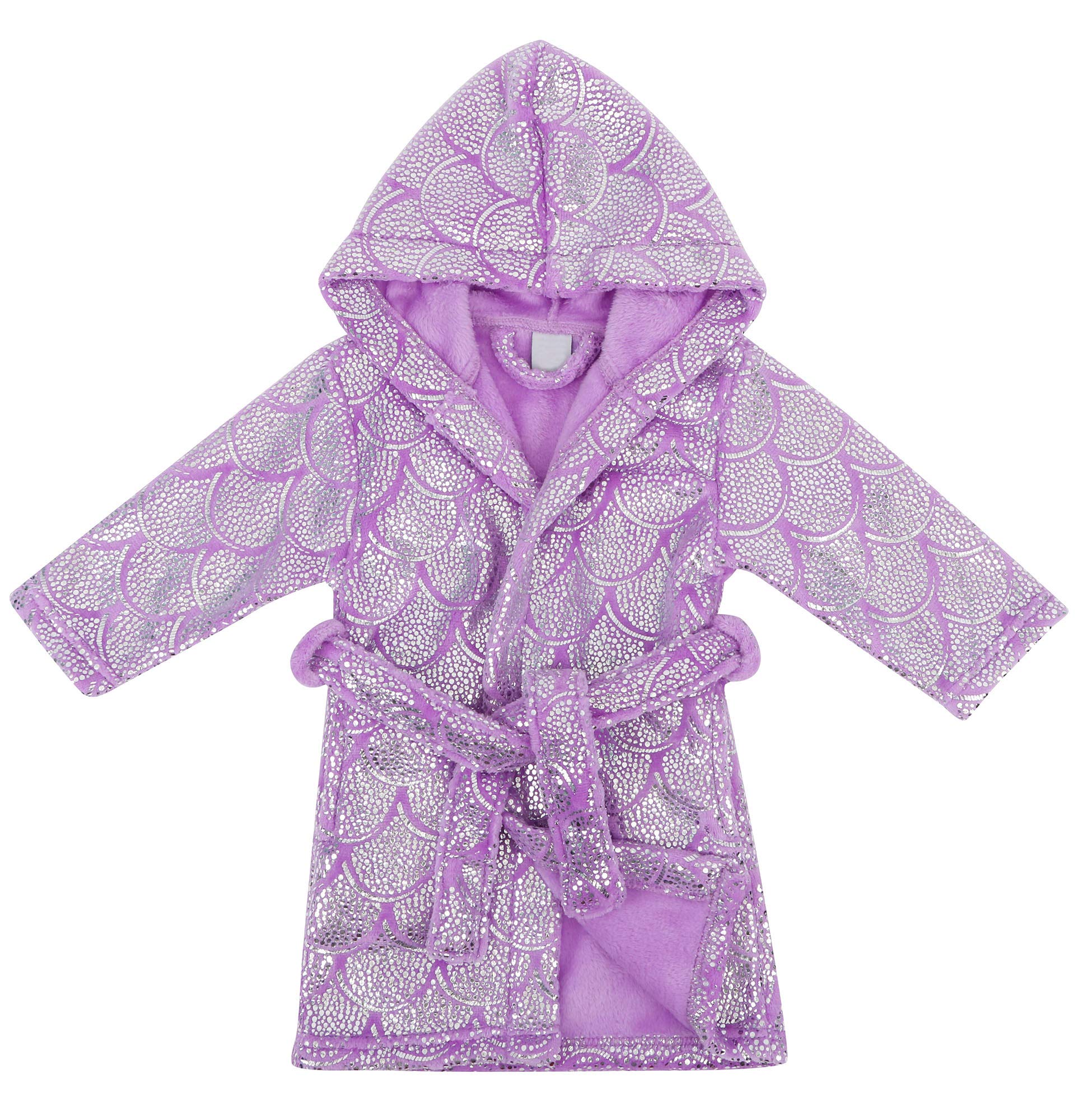 Verabella Boys Girls' Plush Soft Fleece Printed Hooded Cover up