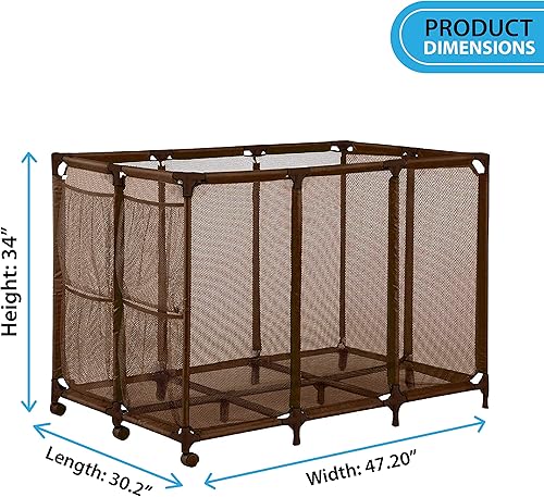 Miniatura 18 de Essentially Yours Soporte para fideos de piscina, juguetes, flotadores, bolas y flotadores, organizador de almacenamiento de malla, extragrande