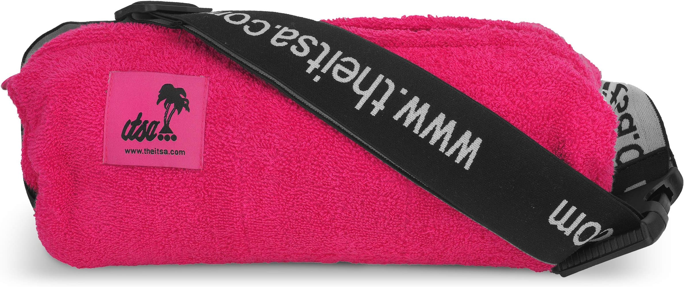 ITSA TRAVEL PILLOW AND TOWEL STRAP blow up inside PINK