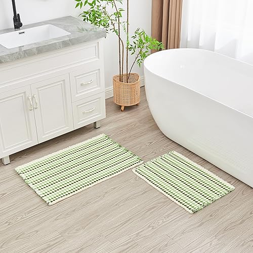 Douceur Boho Bath mat for Bathroom Floor Non Slip, Acrylic Blend Cute Bath Mats 