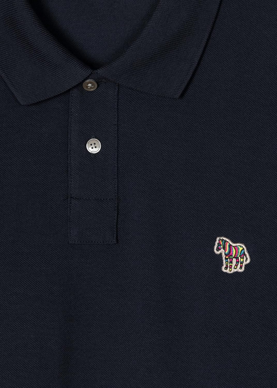 Paul Smith Mens Mens Reg Fit Ls Polo Shirt Zebra - Image 2