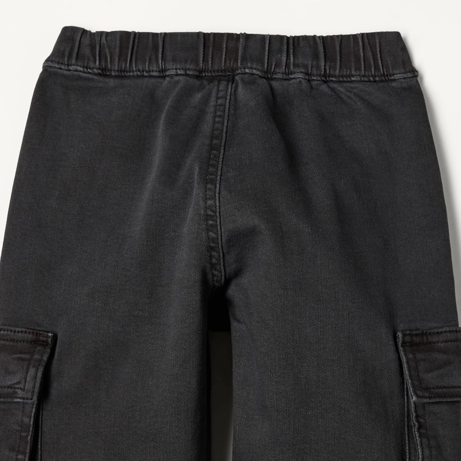 Amazon Essentials Boys and Toddlers' Stretch Denim Cargo Jean with Elastic Waist