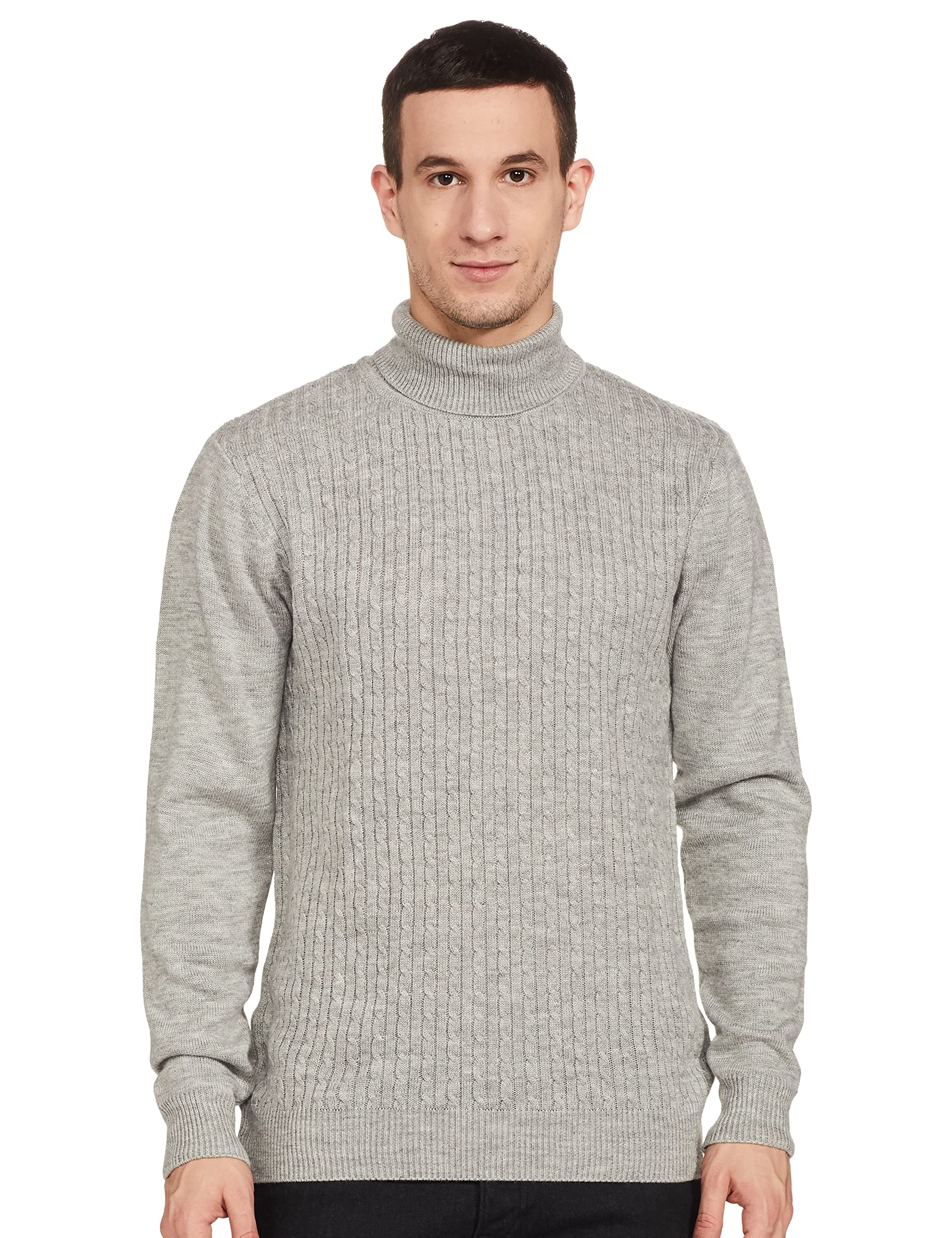 amazon brand - symbol Men's Casual Acrylic High Neck Sweater-picture-22