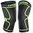 CAMBIVO 2 Pack Knee Brace, Knee Compression Sleeve for Men and Women, Knee Support for Running, Workout, Gym, Hiking, Sports (Green,Medium)