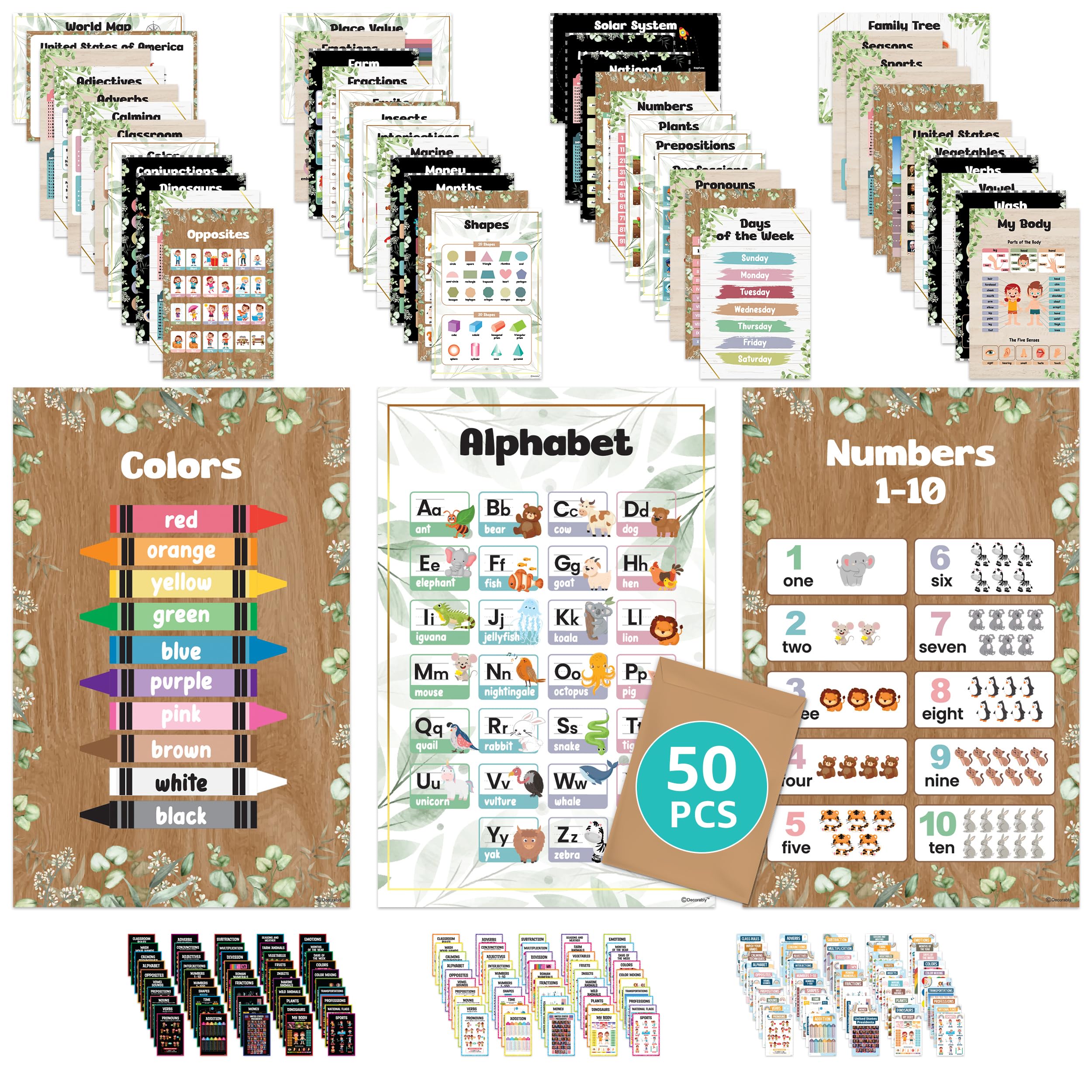 Buy 50 Toddler Learning s 11x17in Educational s for Toddlers