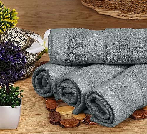 Vista 173 de Utopia Towels - Juego de toallas de 8 piezas, 2 toallas de baño, 2 toallas de mano y 4 para la cara, 100% algodón hilado en anillo, 600 GSM, Azul