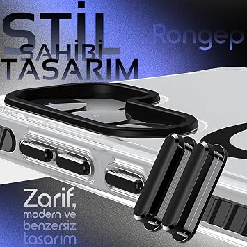Rongep [Wavy-Bumper] Samsung Galaxy S25 Ultra için Kılıf Manyetik [MagSafe ile Uyumlu] S25 Ultra Koruyucu Sararma Karşıtı Güçlü Manyetikli TPU+PC Bumper Hybrid Tasarımlı Samsung S25 Ultra Kılıfı