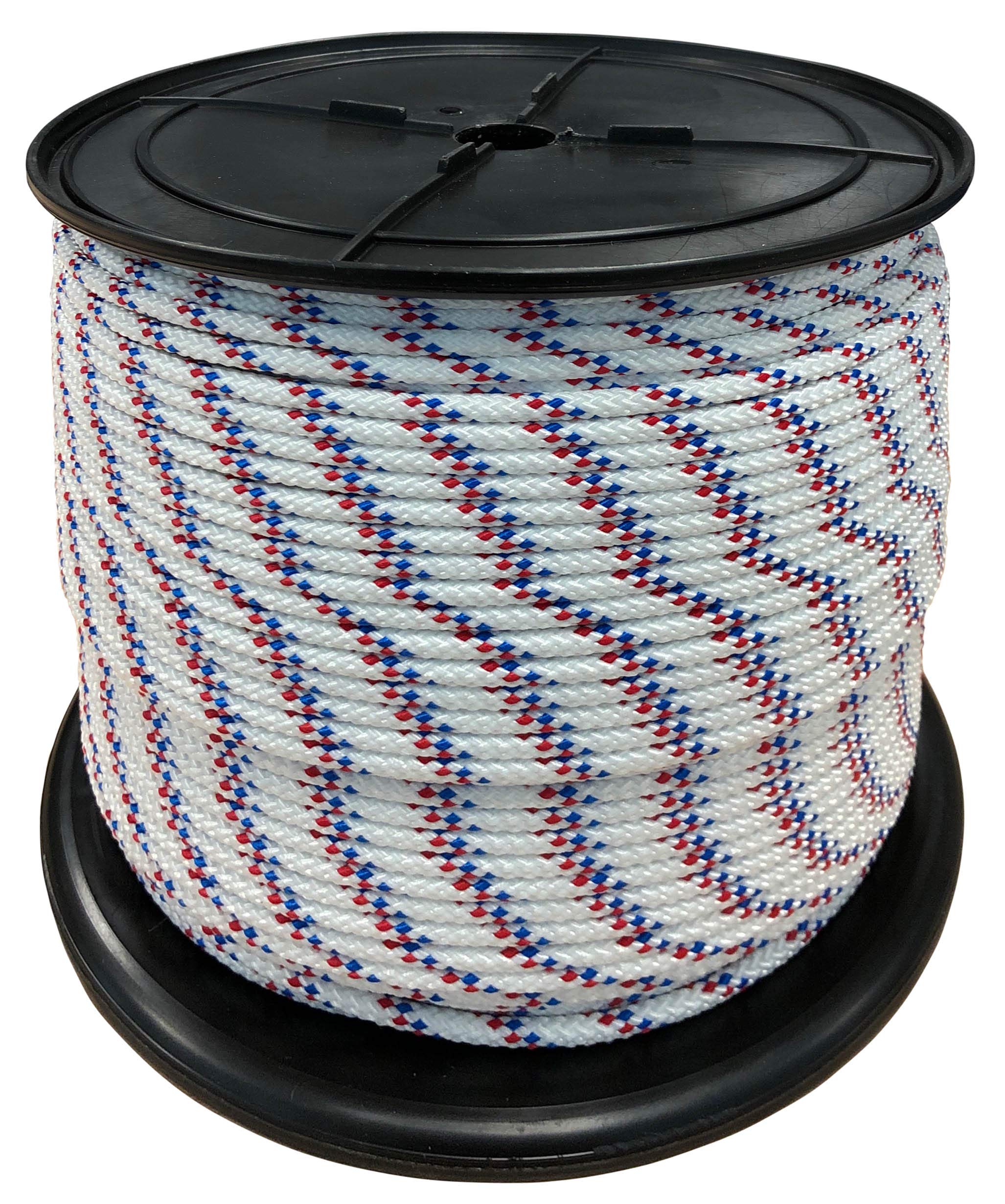 Cordón trenzado Future 213116 tricolor de poliéster 6mm y 300 metros para usos múltiples
