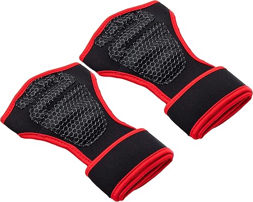 Mind Reader Juego de guantes para dominadas, agujeros seguros para los dedos, agarre antideslizante texturizado para barras de dominadas, gimnasia,