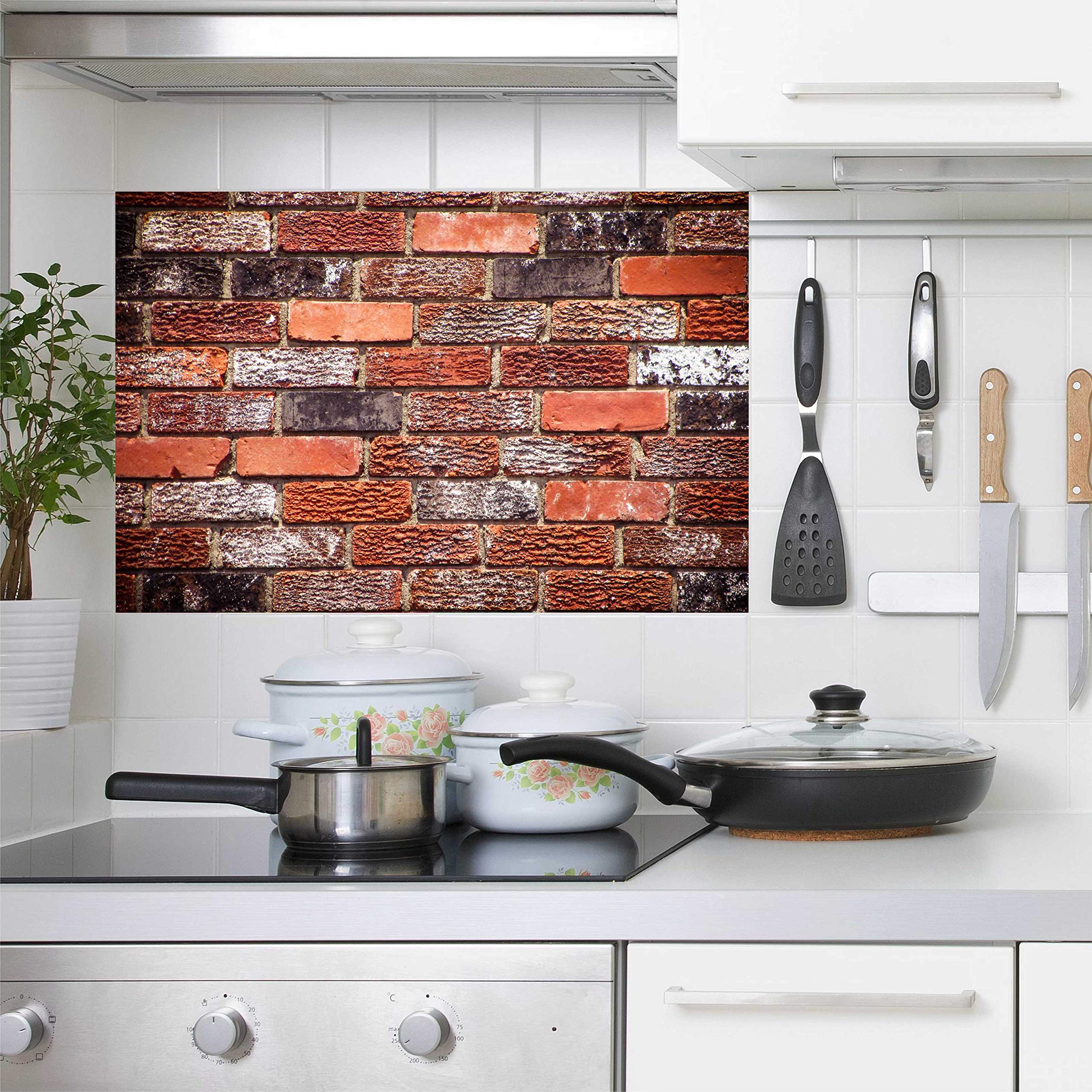 Wall Attraction Waterproof Stone Style Peel Off Easy Clean Beautiful Wall/Tiles Sticker Wallpaper Multicolour - Kitchen Wall Coverings Area (76Cm X 46Cm)