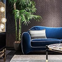 Vista 70 de AmHoo - Juego de 2 fundas de almohada decorativas para casa de campo, a rayas y a cuadros, juego de fundas de almohada de algodón y lino para sofá