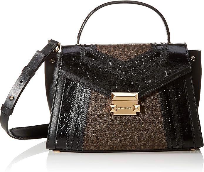 whitney medium graphic logo satchel