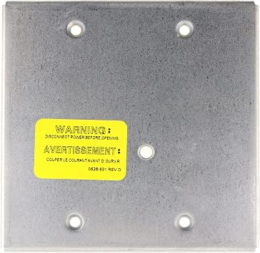 Simplex 4090-9802 ZAM Relay Surface Mount Cover Plate, Galvanized Steel, 4-Inch