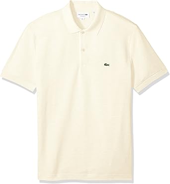 lacoste cream pique polo shirt