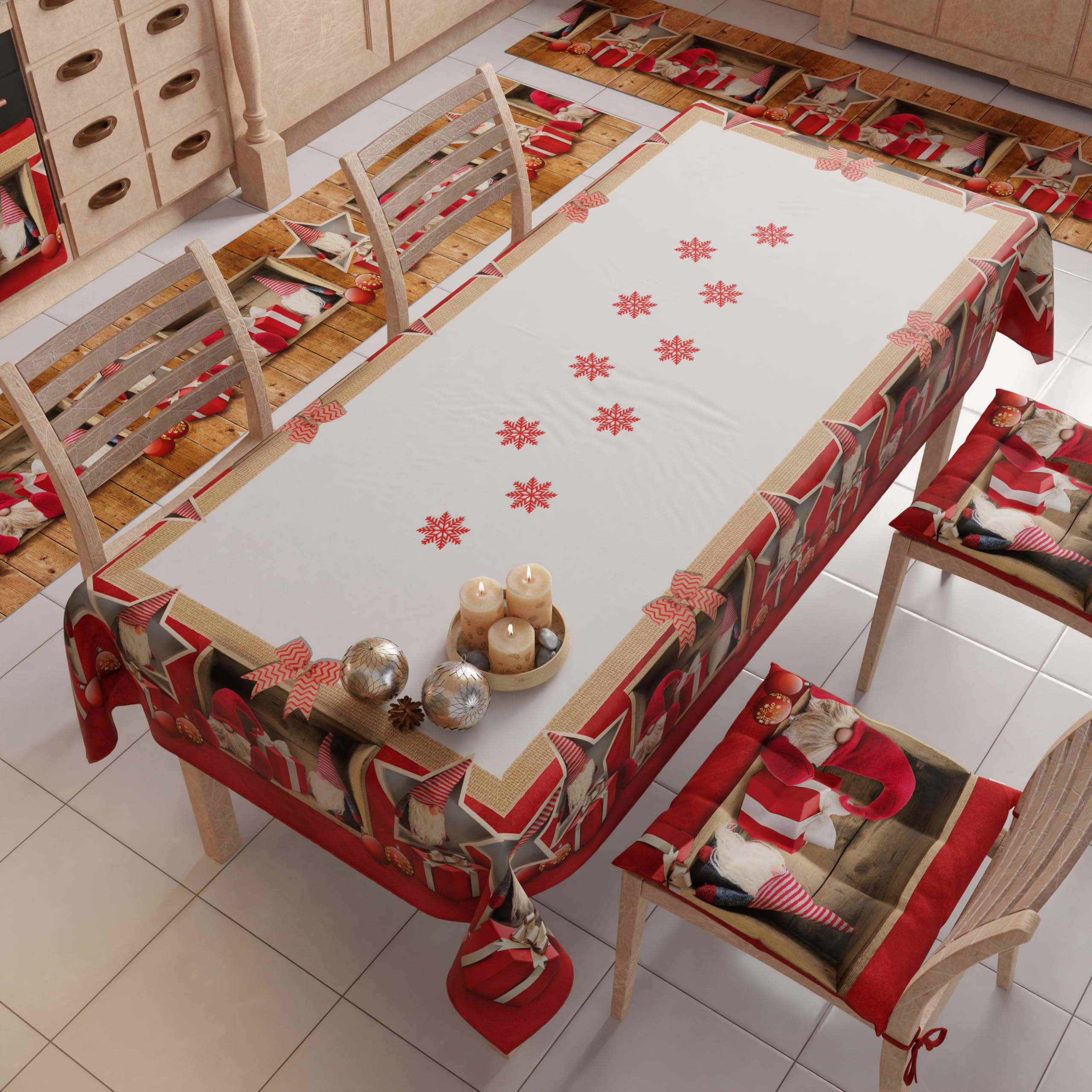 PETTI Artigiani Italiani Stain-Resistant Tablecloth Christmas - Image 3