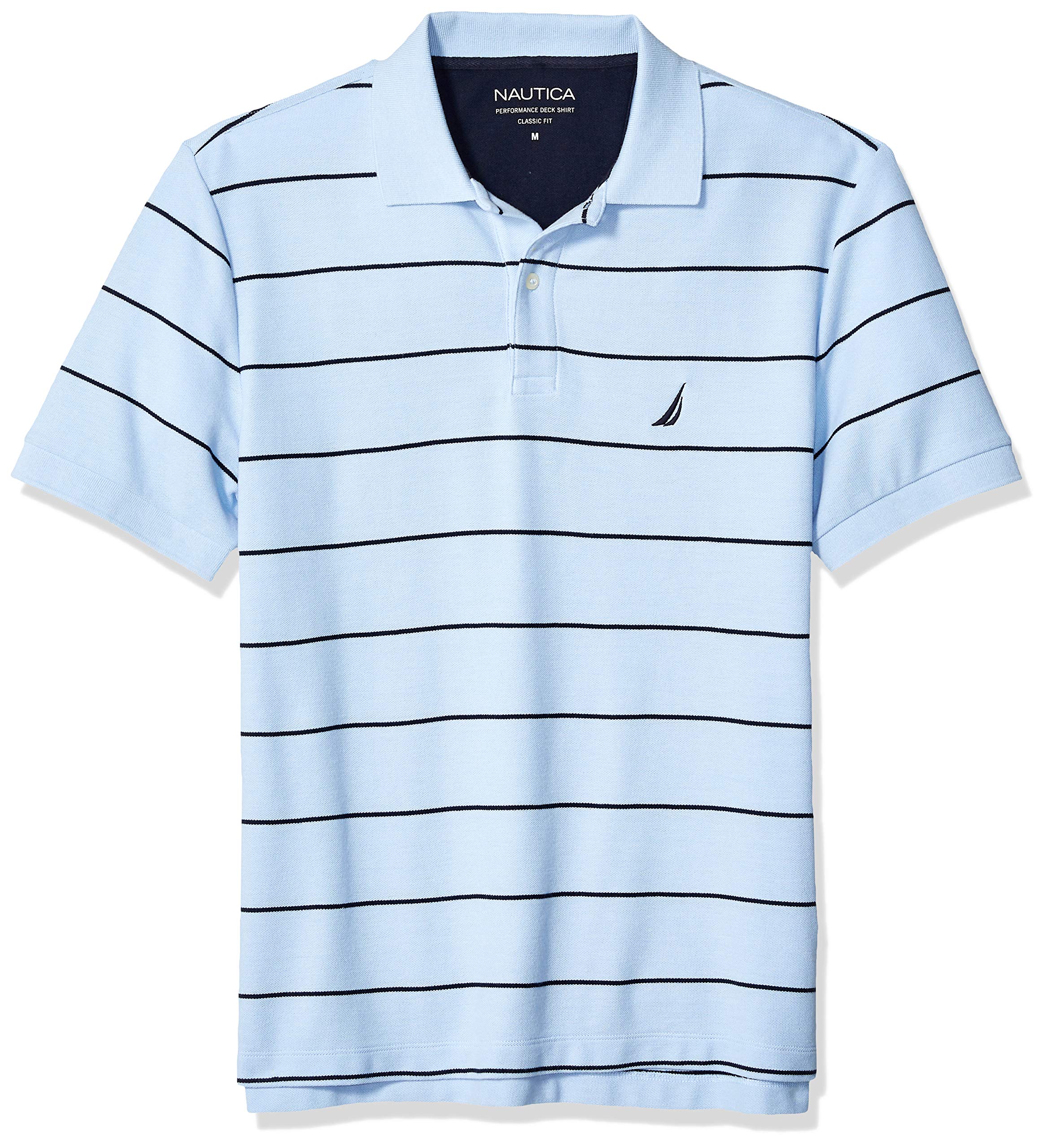 Nautica Men's Stripe Deck Anchor Polo 