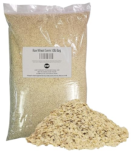 Miniatura 5 de NatureJam Bolsa de germen de trigo crudo sin cocer de 2 libras, 32 onzas selladas térmicamente para frescura