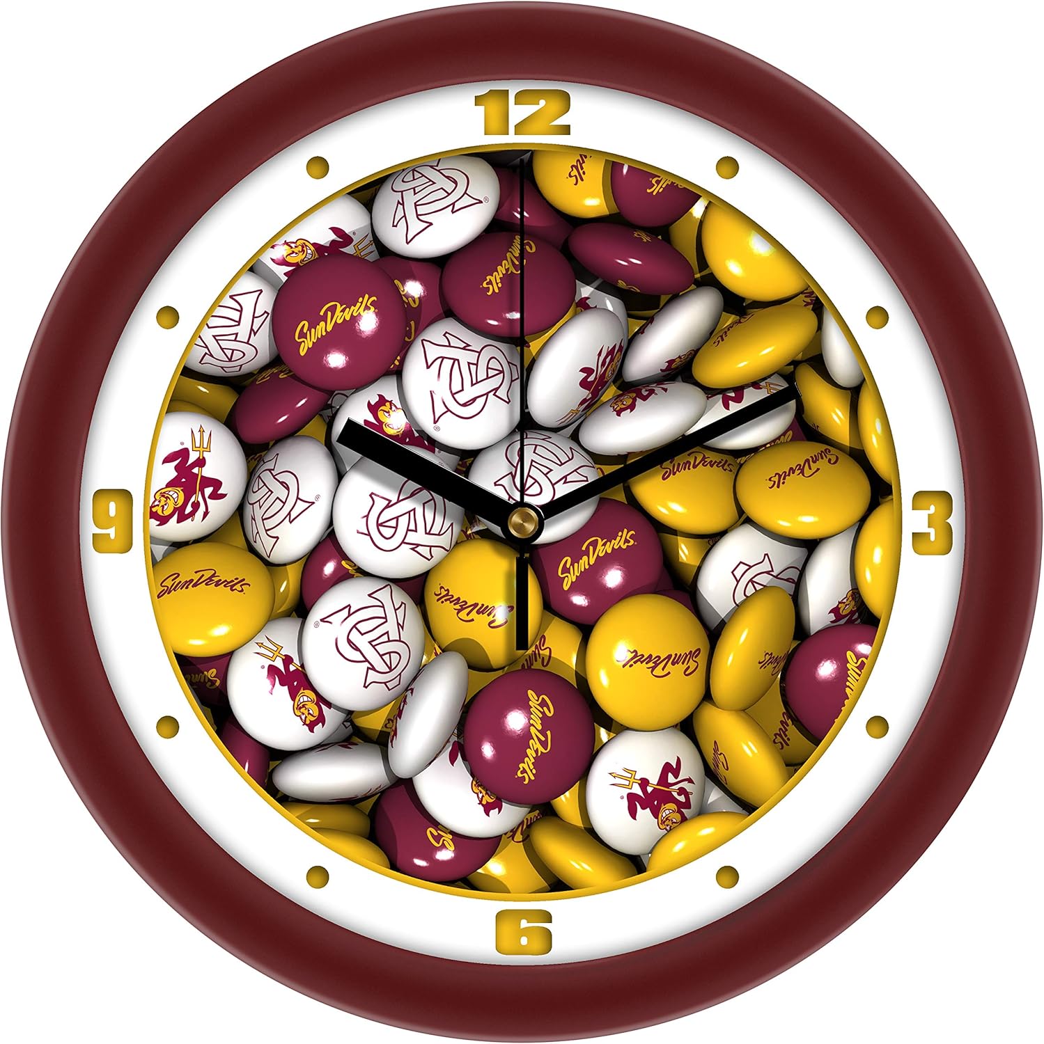 SunTime Appalachian State Mountaineers - Candy Wall Clock