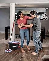 Vista 14 de O-Cedar RinseClean - Sistema de trapeador giratorio y cubeta Limpia con agua limpia Elimina el 99% de las bacterias