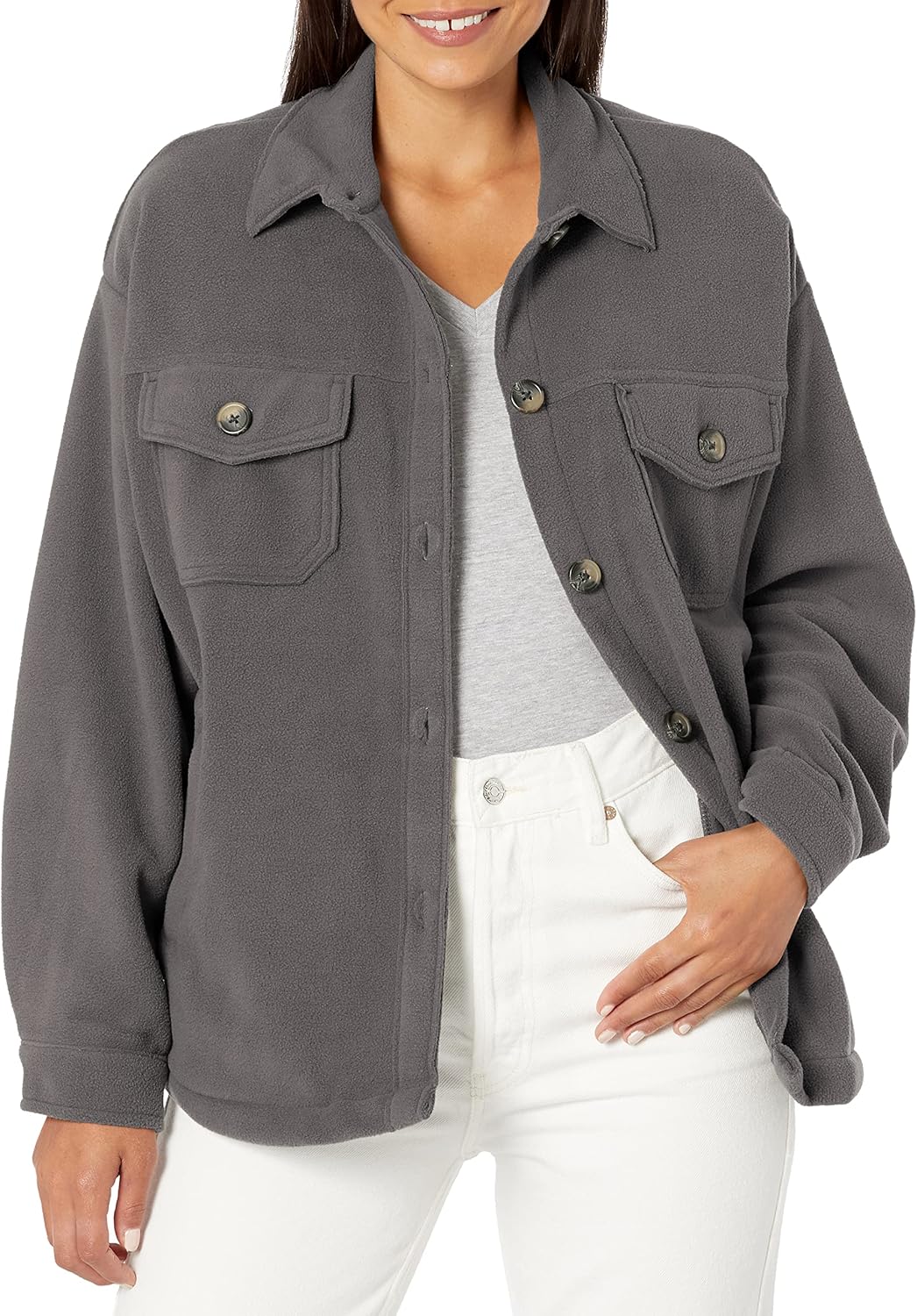 UNIONBAY Women's Micro Fleece Shacket