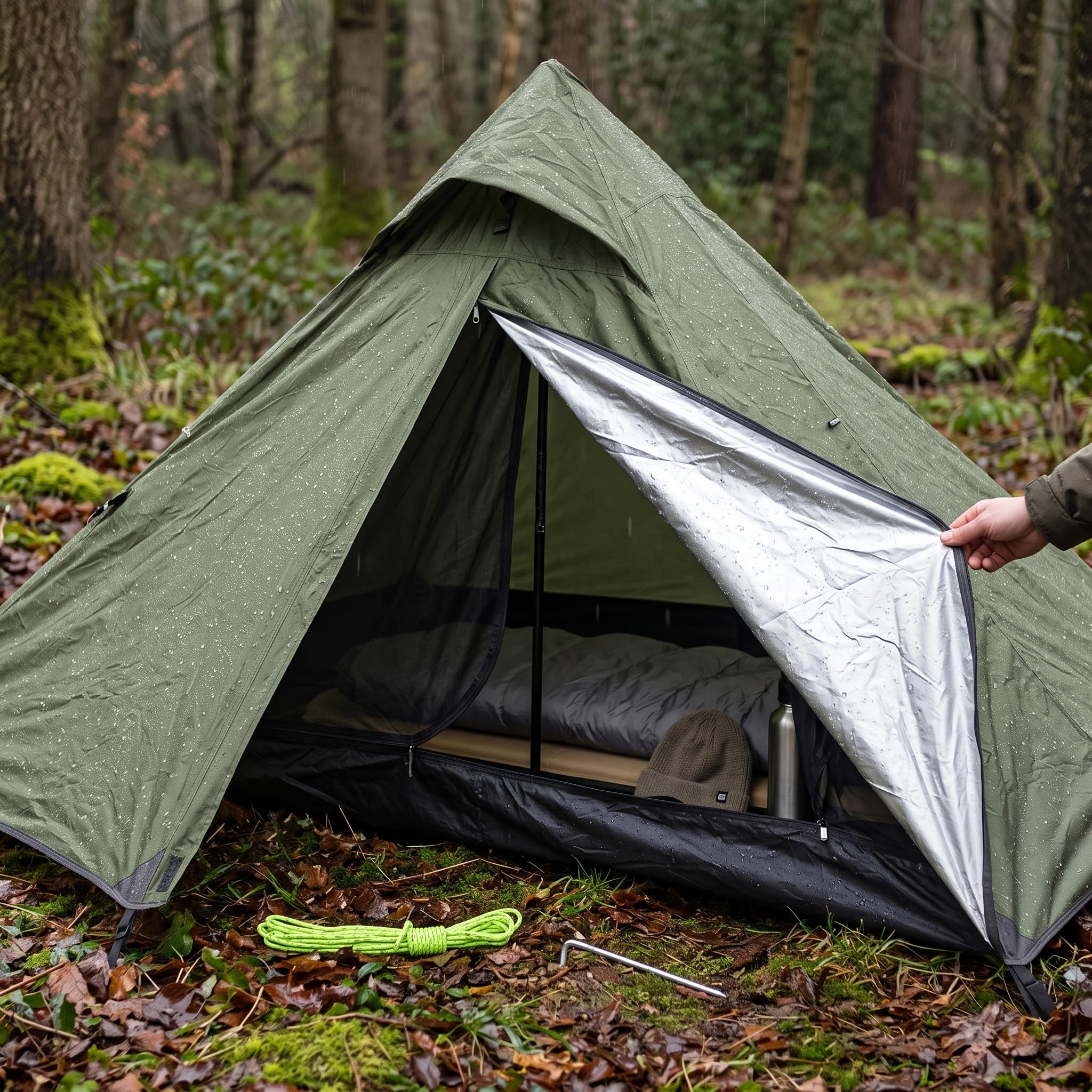 per campeggio 1 impermeabile, ultraleggera per escursionismo e attività all'aperto, per outdoor