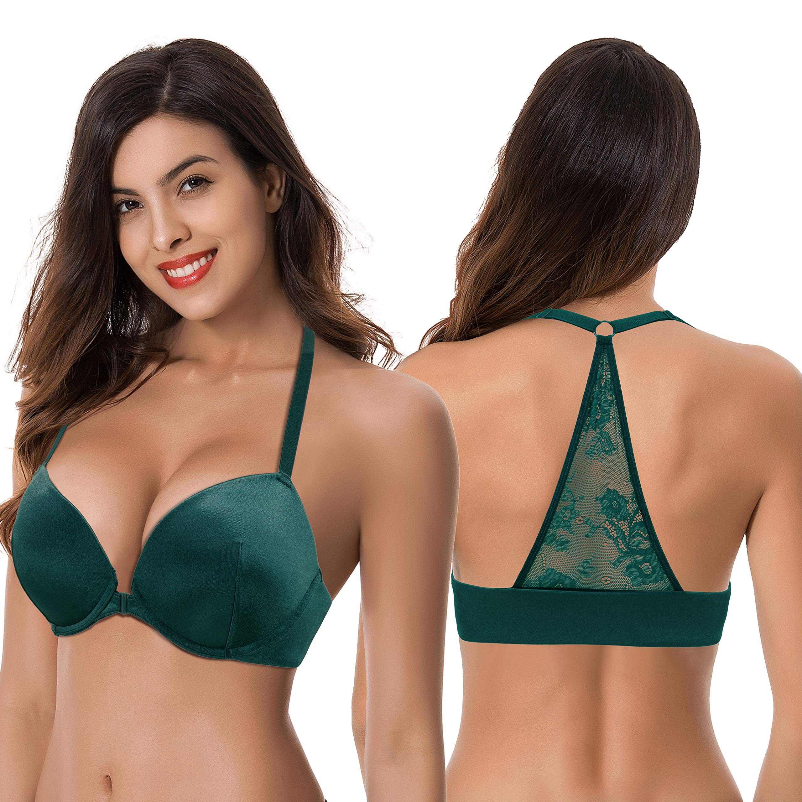 Curve Muse Push-up Underwire Donna (Pacco da 2) | Coppe modellate per sollevamento e modellamento, comfort quotidiano traspirante, vestibilità comoda per tutto il giorno