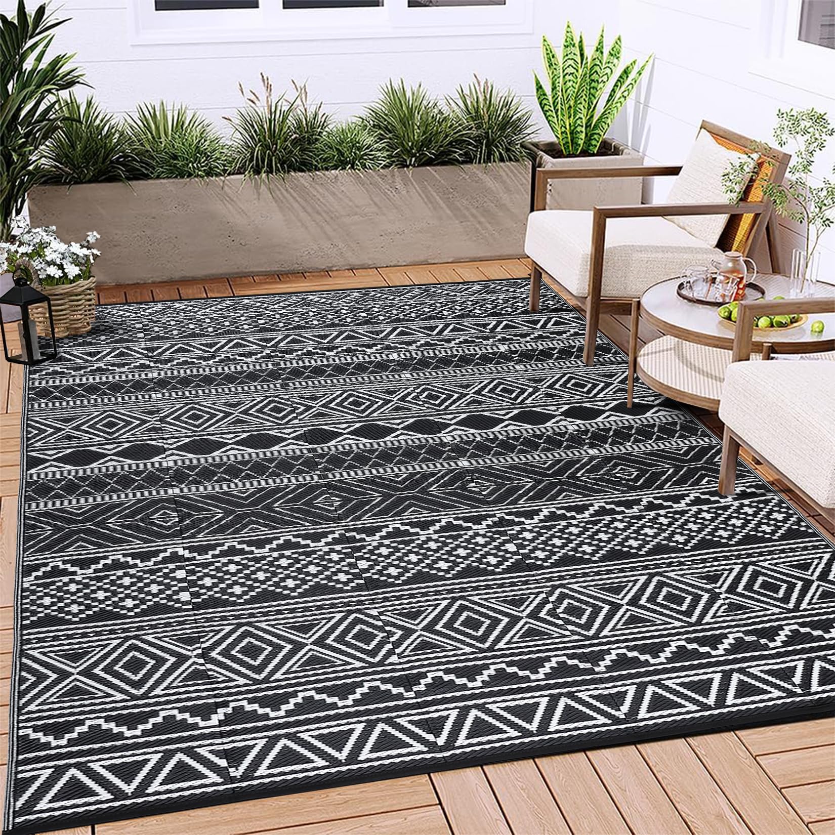 CAROMIO Outdoor Teppich Border