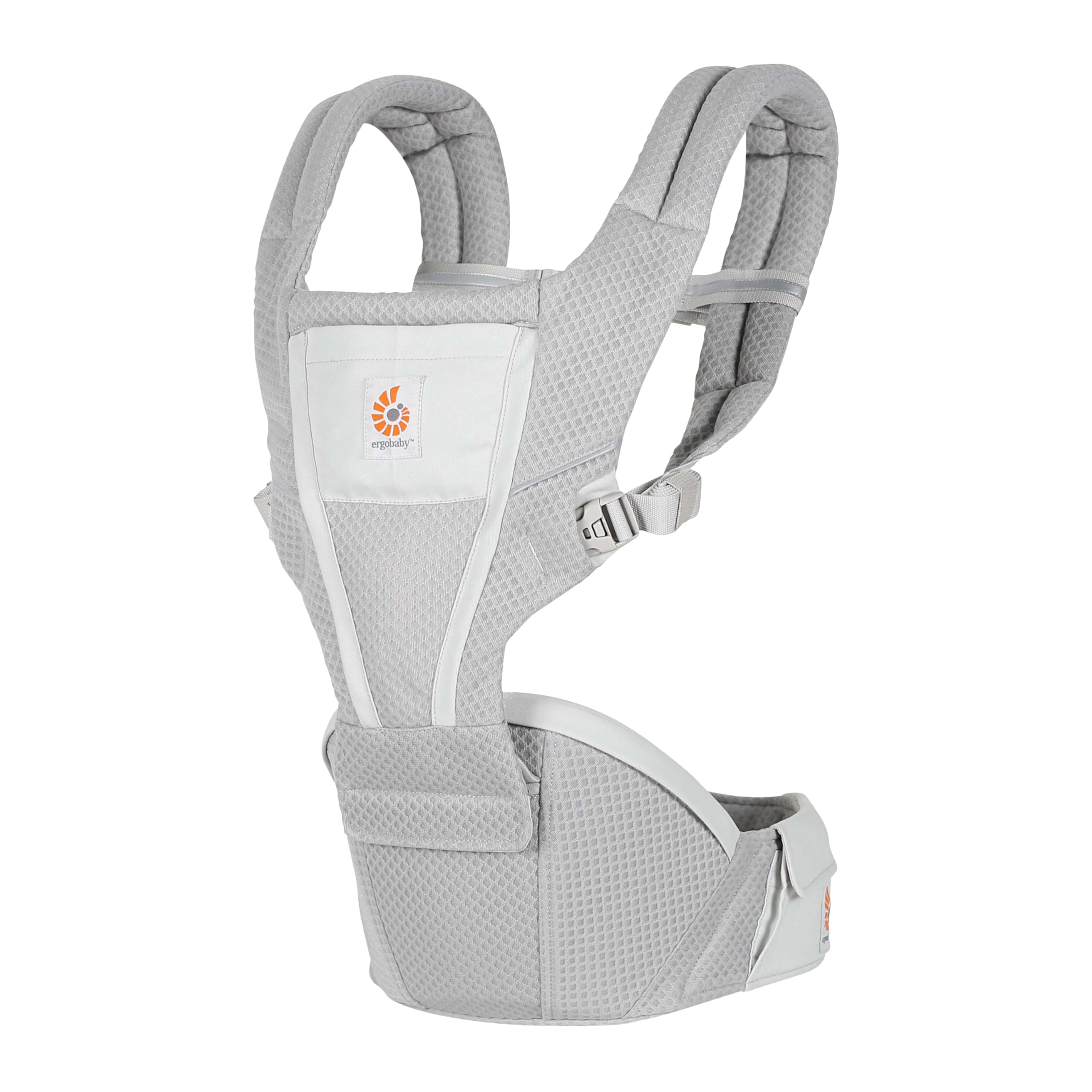 Ergobaby Alta Hip Seat Babytrage mit Babyhüftsitz für Babys und Kleinkinder ab 4 Monaten (5,5 kg - 20,4 kg), Hüftsitz Trage Hüfttrage mit SoftFlex Mesh