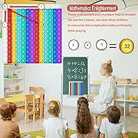 Vista 4 de Juegos de matemáticas para niños, tarjetas flash para niños, práctica Pop it con suma, resta, multiplicación y división, ideal para el aprendizaje