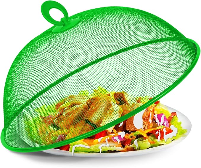 Affordit Mesh Screen Food Cover Tent Umbrella, 10.75 inch, Reusable