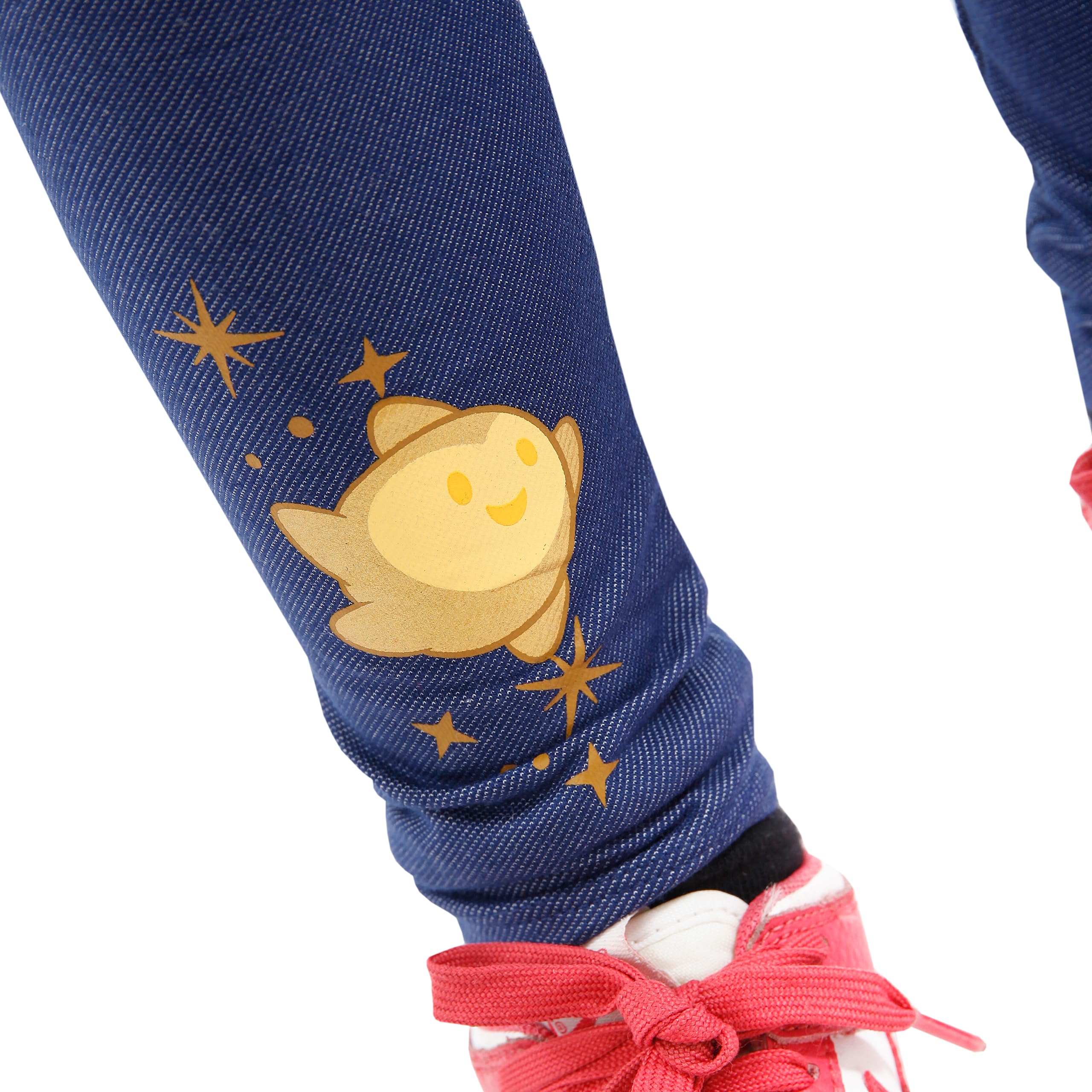 Disney Wish Dziewczęcy Komplet Bluzy i Legginsów | Zestaw Asha i Wish | Stroje Dziewczęce i Komplety Odzieżowe | Różowy | 104