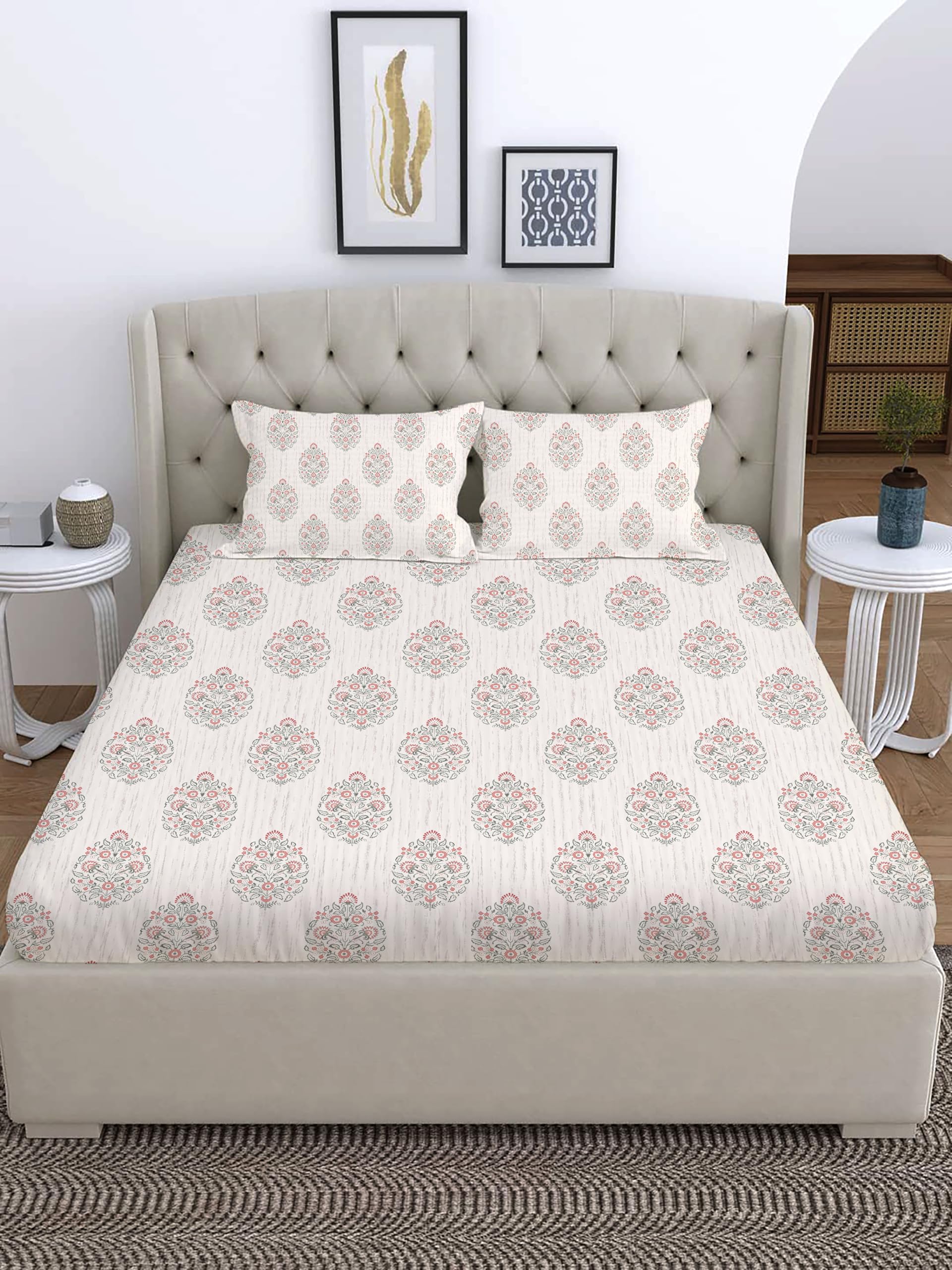 amazon basics EW Bed in A Bag | 1 Comforter | 1 Bedsheet | 2 Pillow Covers | (Beige)-image-45