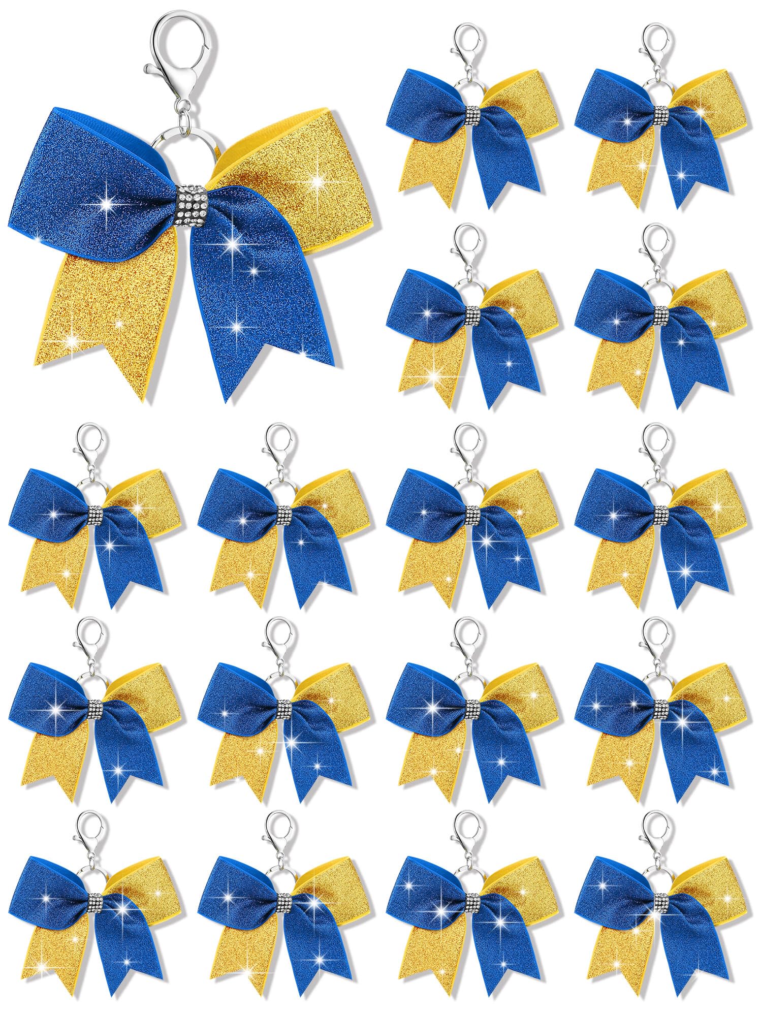 Tondiamo Cheer Bow Keychain Bulk Rhinestone